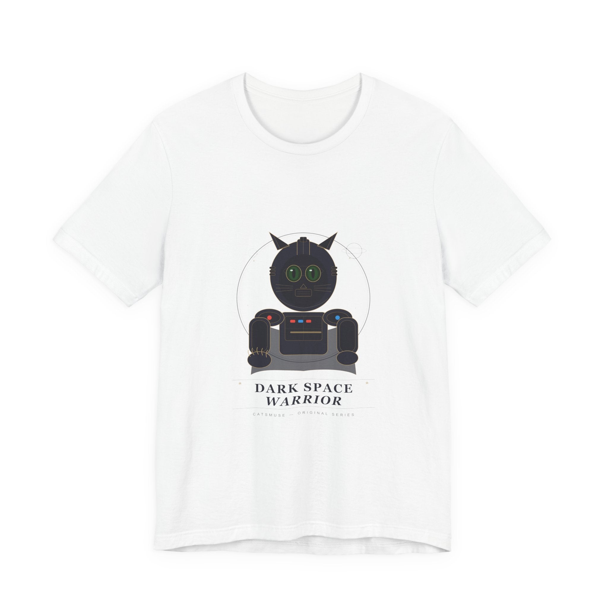 Dark Space Cat Tee — Sci‑Fi Cat Graphic T-Shirt