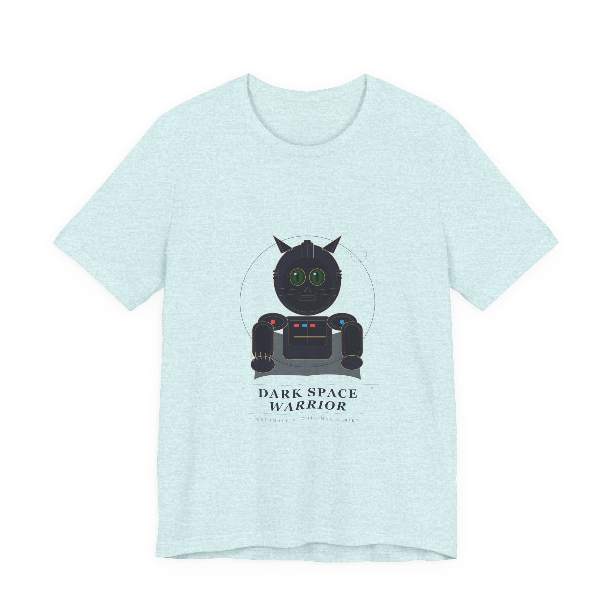 Dark Space Cat Tee — Sci‑Fi Cat Graphic T-Shirt