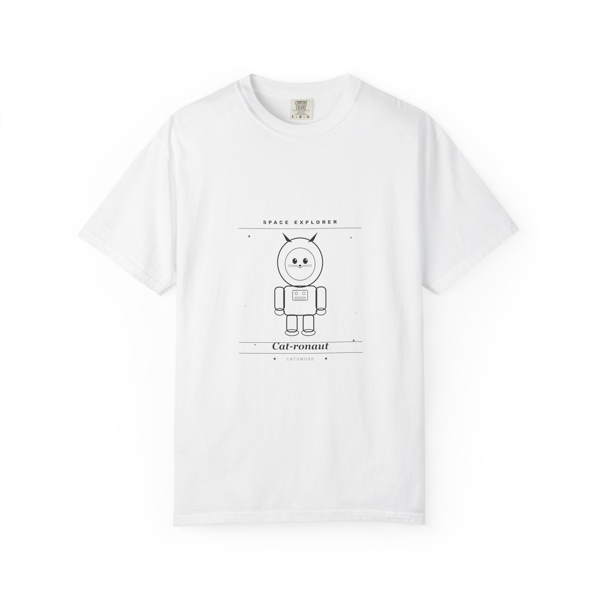 Cat-ronaut T-Shirt — Cute Minimal Robot Cat Illustration