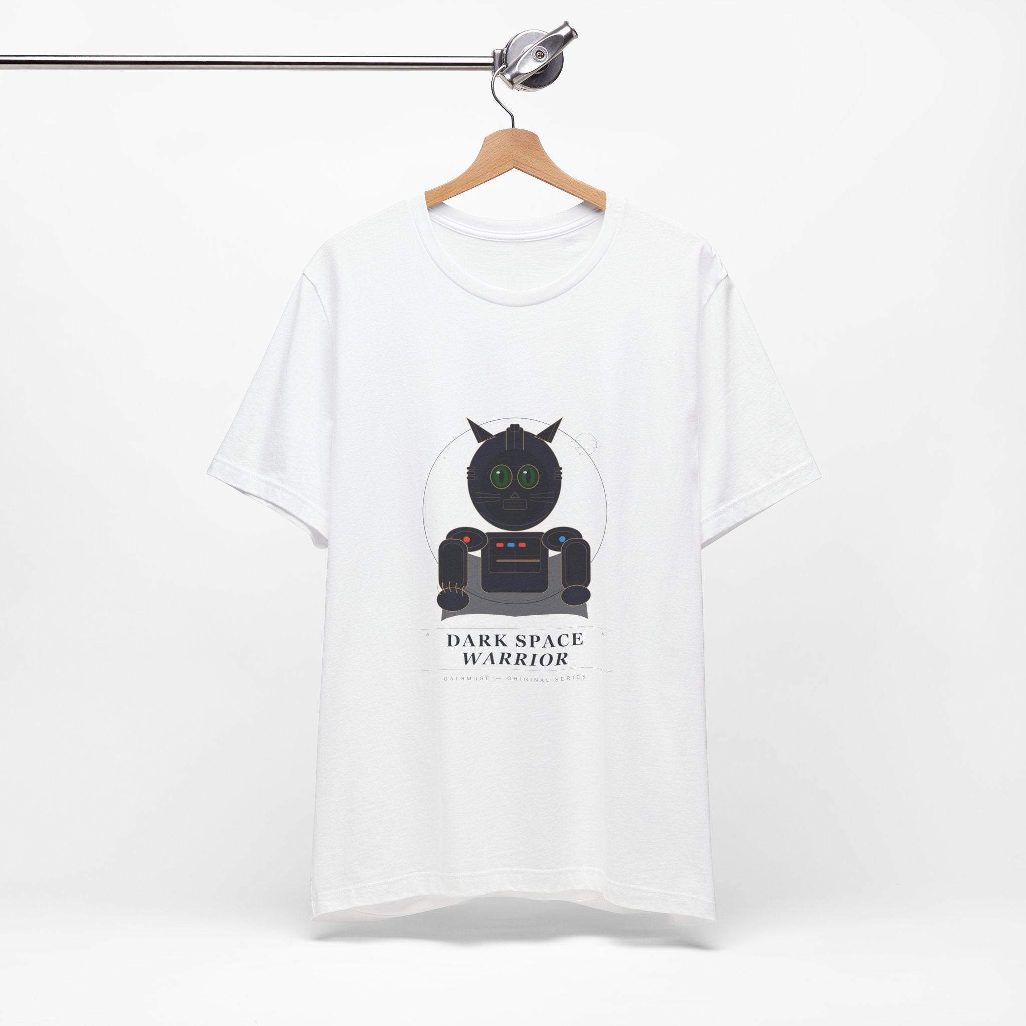 Dark Space Cat Tee — Sci‑Fi Cat Graphic T-Shirt