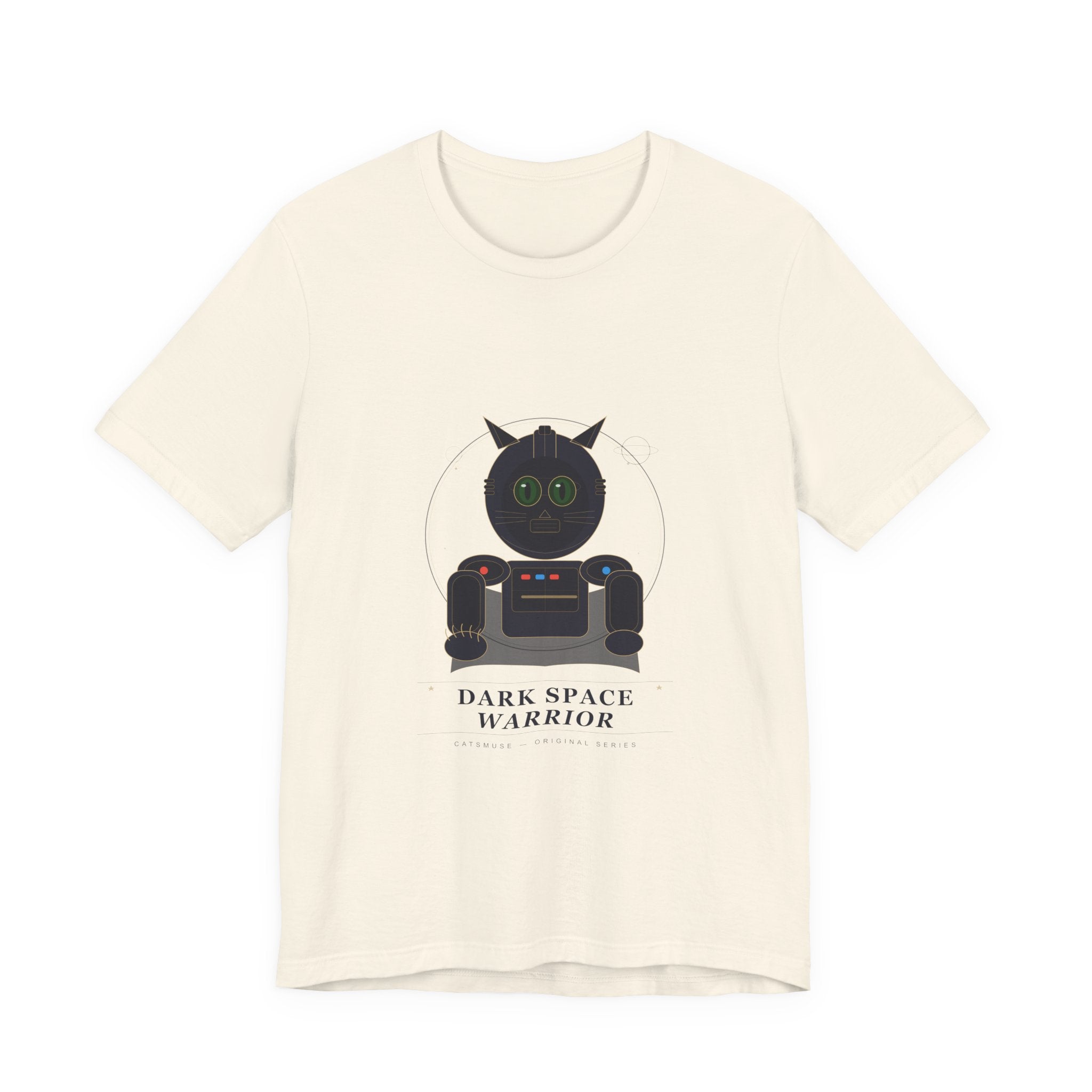 Dark Space Cat Tee — Sci‑Fi Cat Graphic T-Shirt