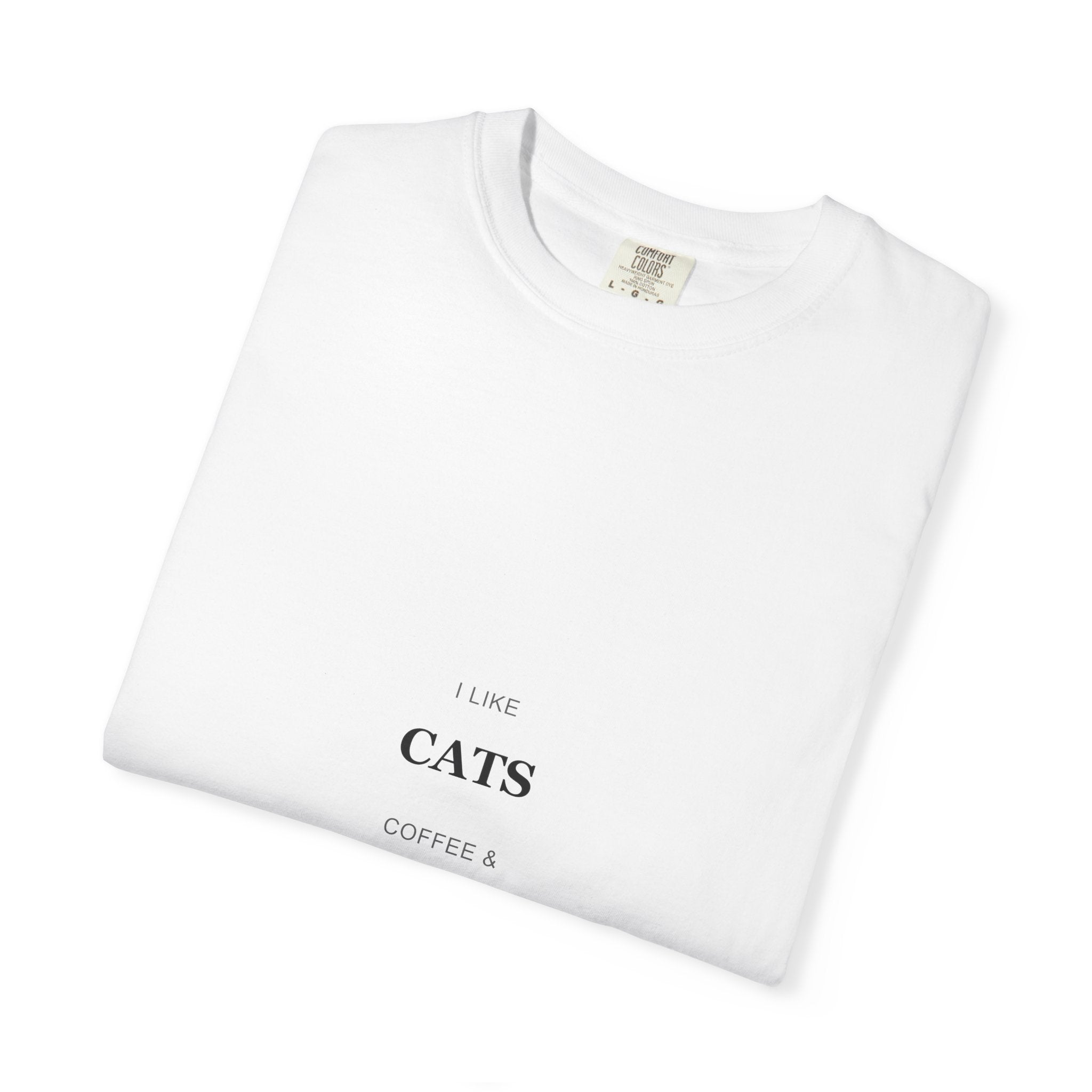 Cat Lover T-Shirt — "I Like Cats & Maybe 3 People." Minimal Graphic Tee