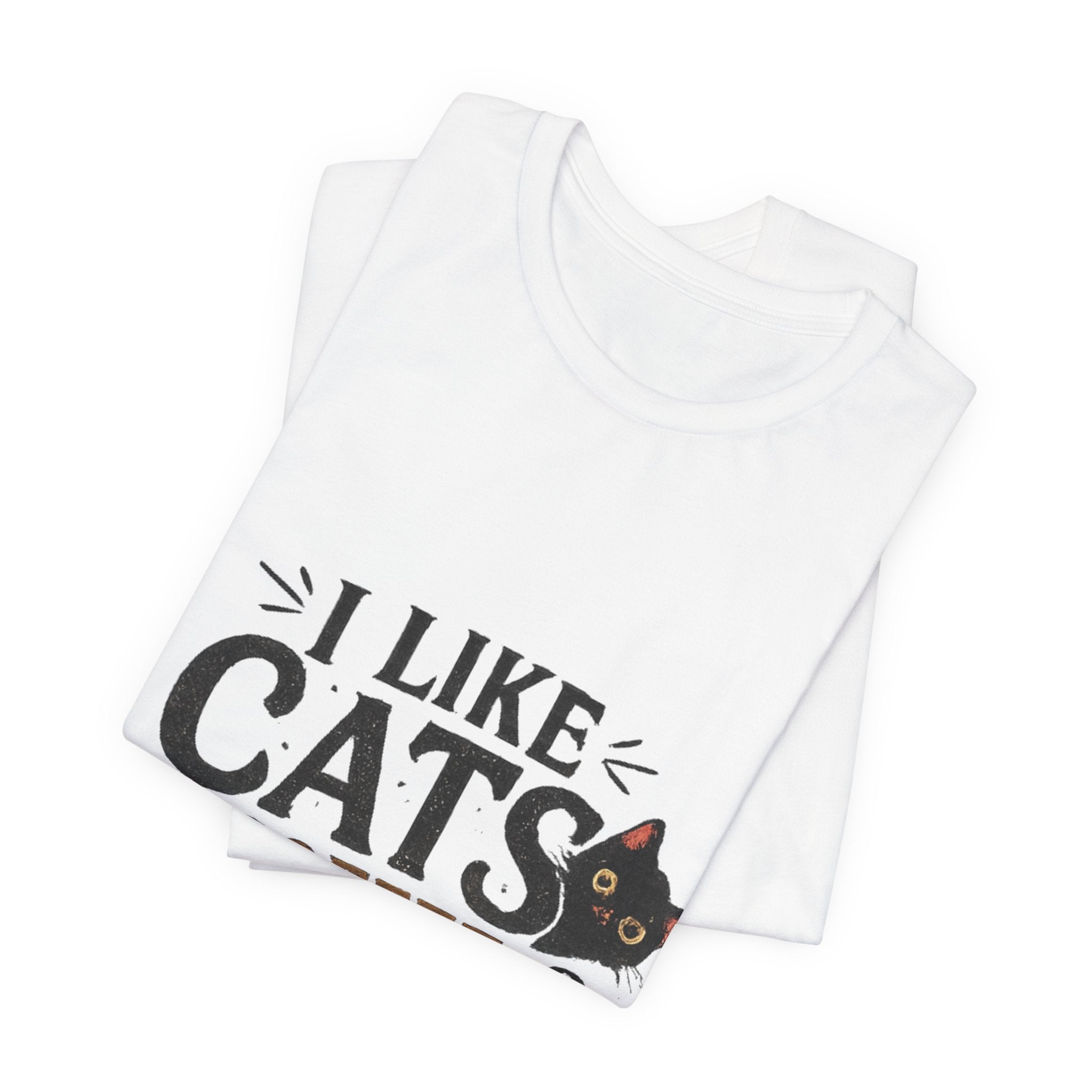 Cat + Coffee Tee — “I Like Cats, Coffee & Maybe 3 People” Shirt