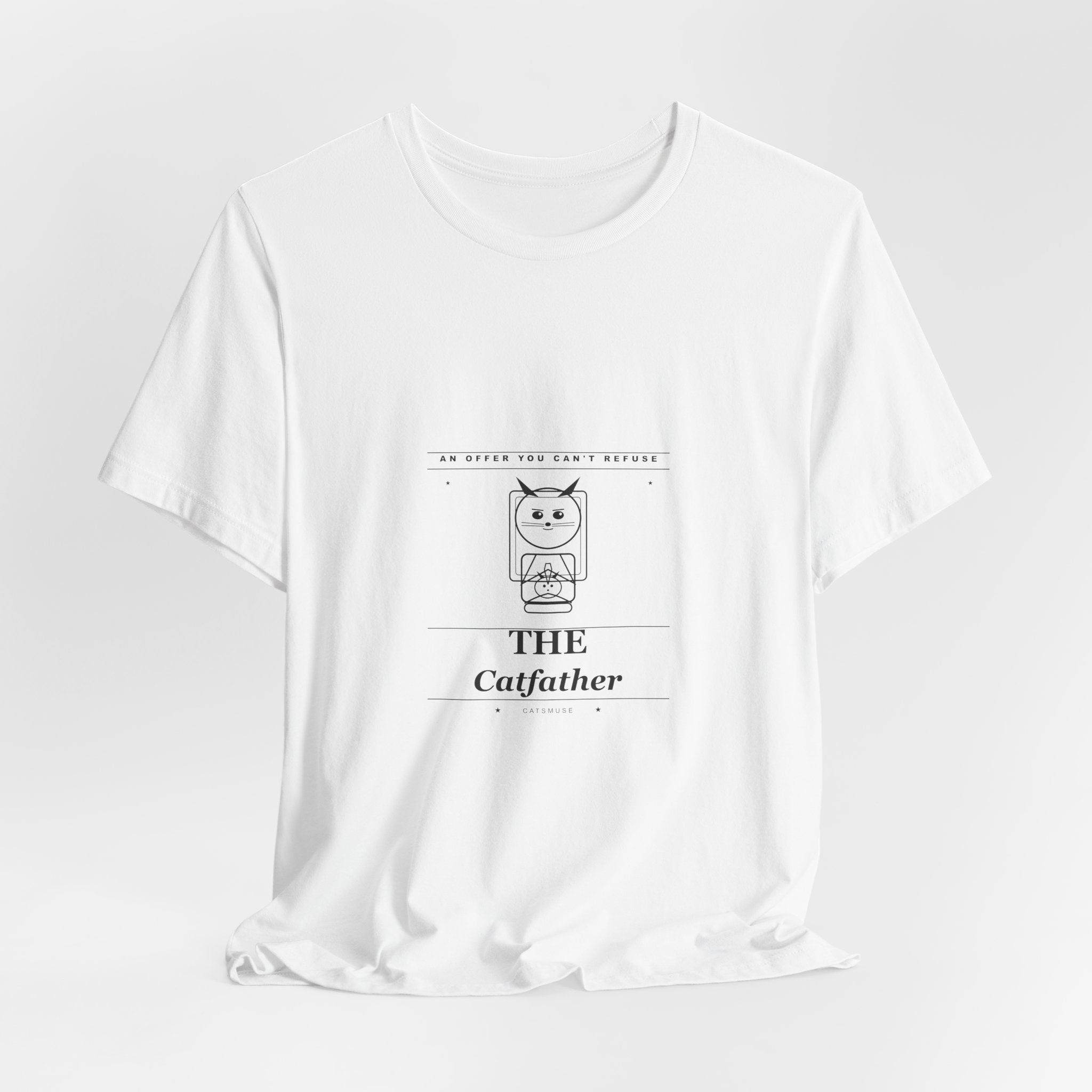 The Catfather T-Shirt — Funny Cat Lover Tee with 'The Catfather' Design